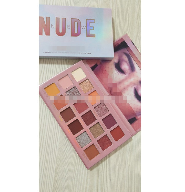 18-Color Eyeshadow Palette – Matte & Pearlescent Earth Tones