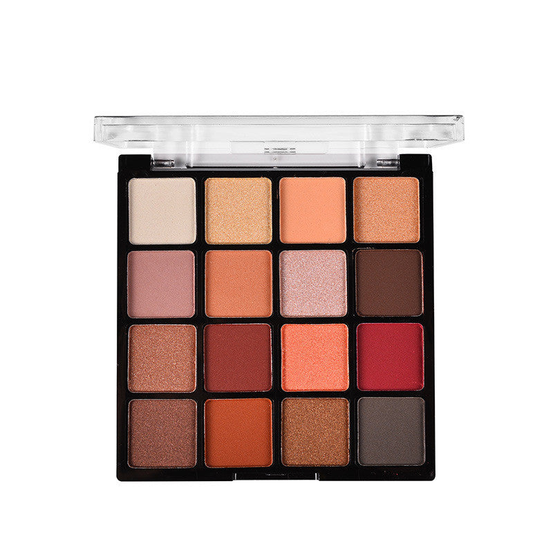 16-Color Pearlescent Eyeshadow Palette – Shimmer Makeup Kit