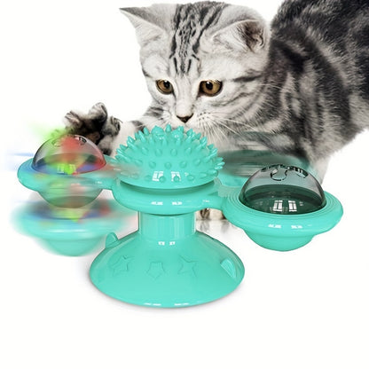 Rotating Windmill Catnip Cat Toy