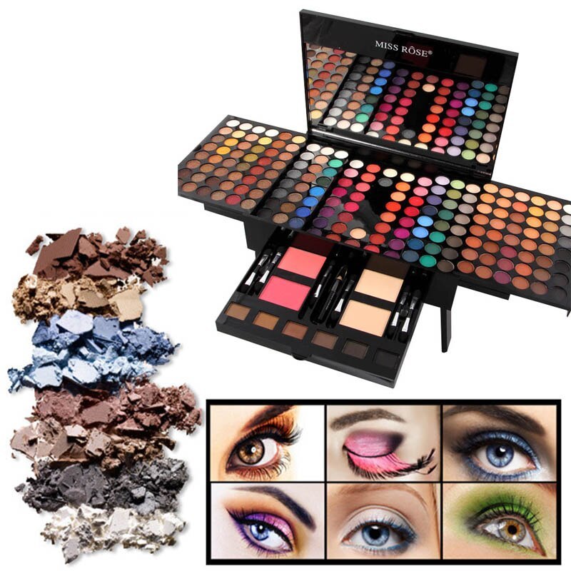 "180 Colors Eyeshadow & Blush Makeup Palette Piano Shape Box"