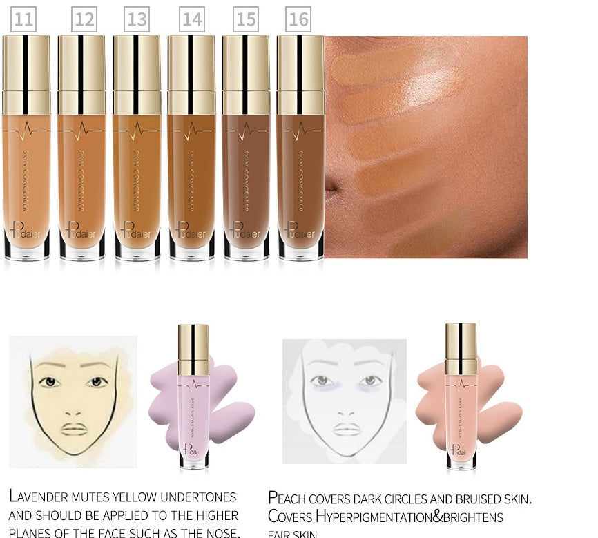 "Pudaier Foundation Professional Moisturizing Face Base Concealer Makeup"