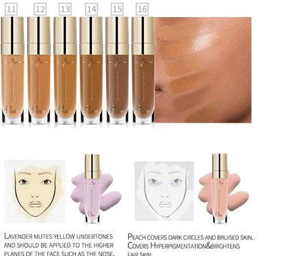 "Pudaier Foundation Professional Moisturizing Face Base Concealer Makeup"
