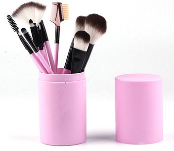 12-Pcs Makeup Brush Set – Blush, Eyeshadow, Eyelash & Highlighter Brushes