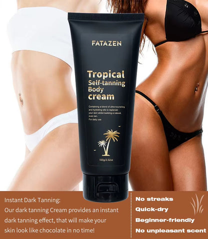 3Hrs Instant Dark Tanning Lotion – Sunless Self-Tanner for Body