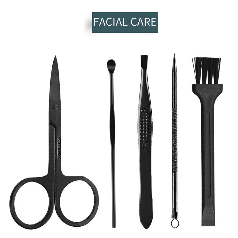 16pcs Nail Grooming Kit – Clippers, Trimmers, Ear Pick & Manicure/Pedicure Tools Set with Storage Bag