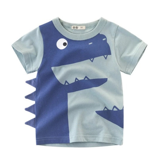 "Boys Cotton T-Shirt Summer Short Sleeve Kids Clothing"