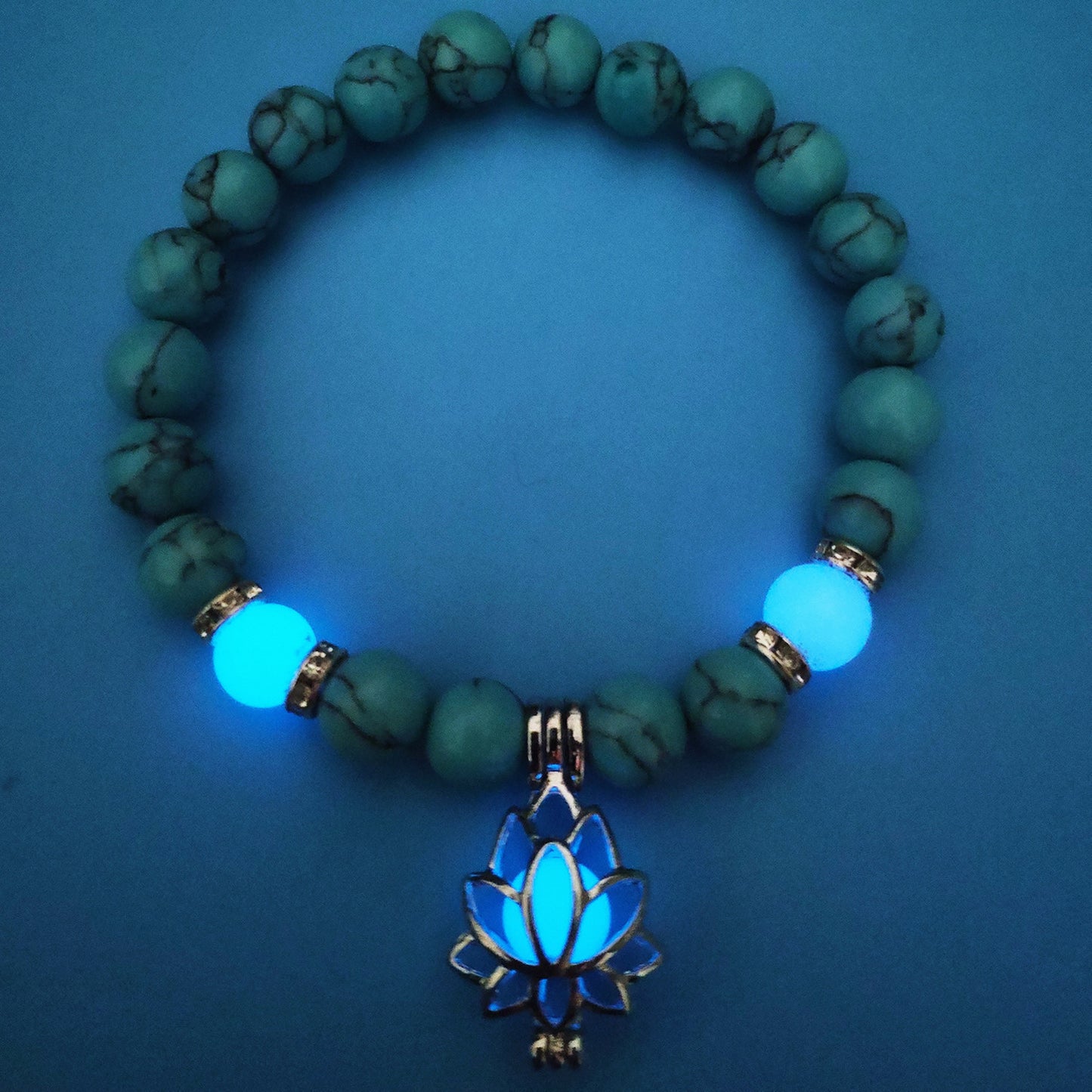 Luminous Lotus Natural Stone Healing Bracelet