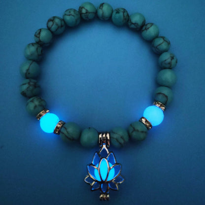 Luminous Lotus Natural Stone Healing Bracelet
