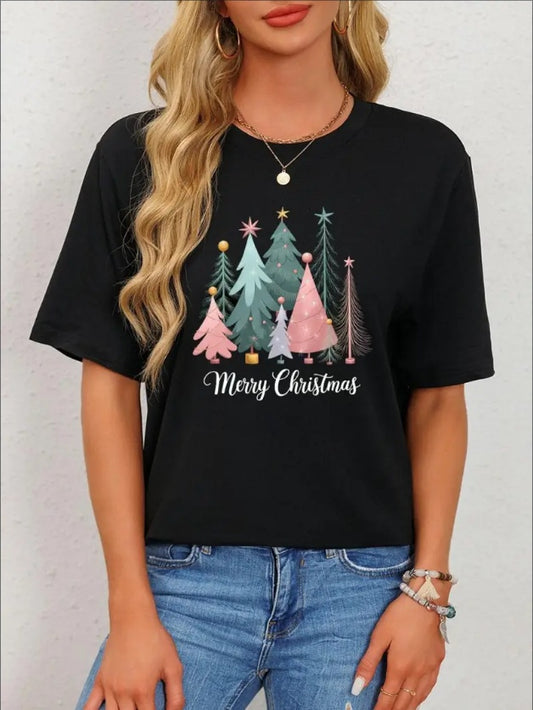 Women’s Christmas Tree Graphic Tee