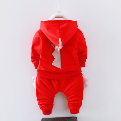 "Boys Cotton Clothing Set for Spring and Autumn"