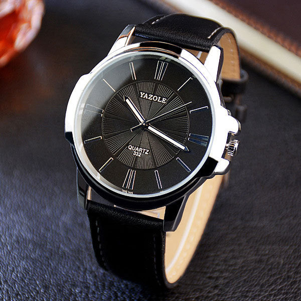 YAZOLE Men’s Fashion Quartz Watch – Luxury Business Wristwatch