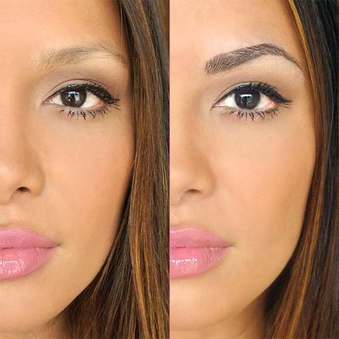 Waterproof 4-Claw Eyebrow Pen – Natural Fork Tip Tattoo Brow Pencil