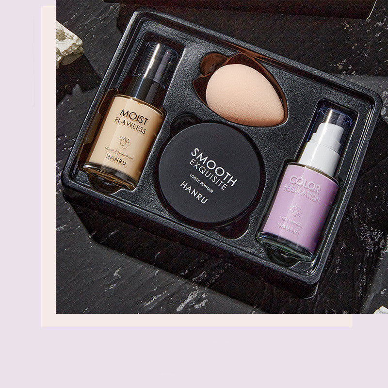 4-Piece Makeup Set with Powder