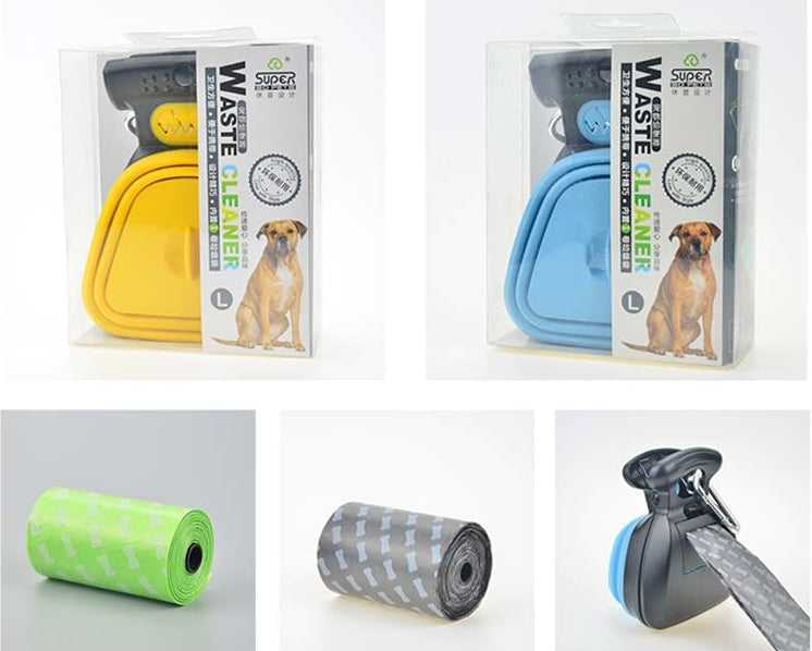 Foldable Dog Pooper Scooper – Travel Pet Waste Picker with Bags