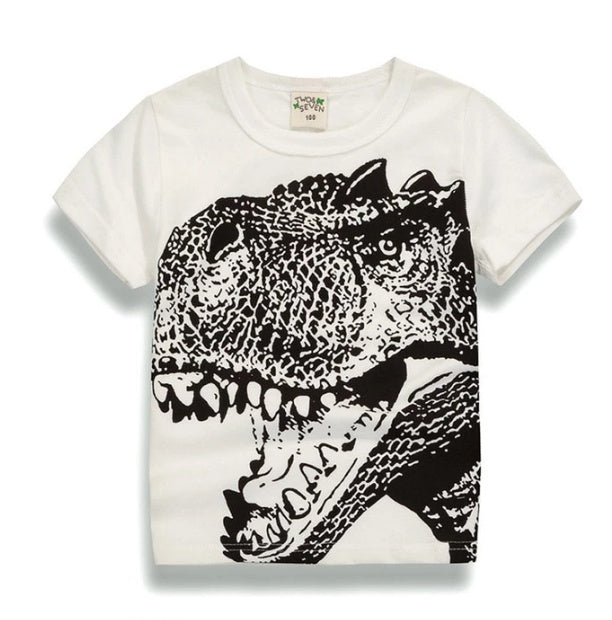 "Boys Cotton T-Shirt Summer Short Sleeve Kids Clothing"