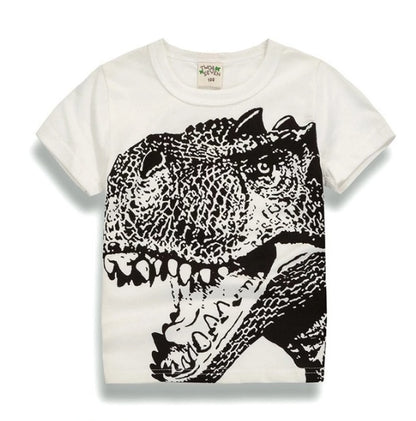 "Boys Cotton T-Shirt Summer Short Sleeve Kids Clothing"