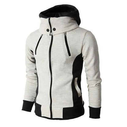 Men's Zip Up Hooded Jacket – Casual Slim Sports Sweatshirt