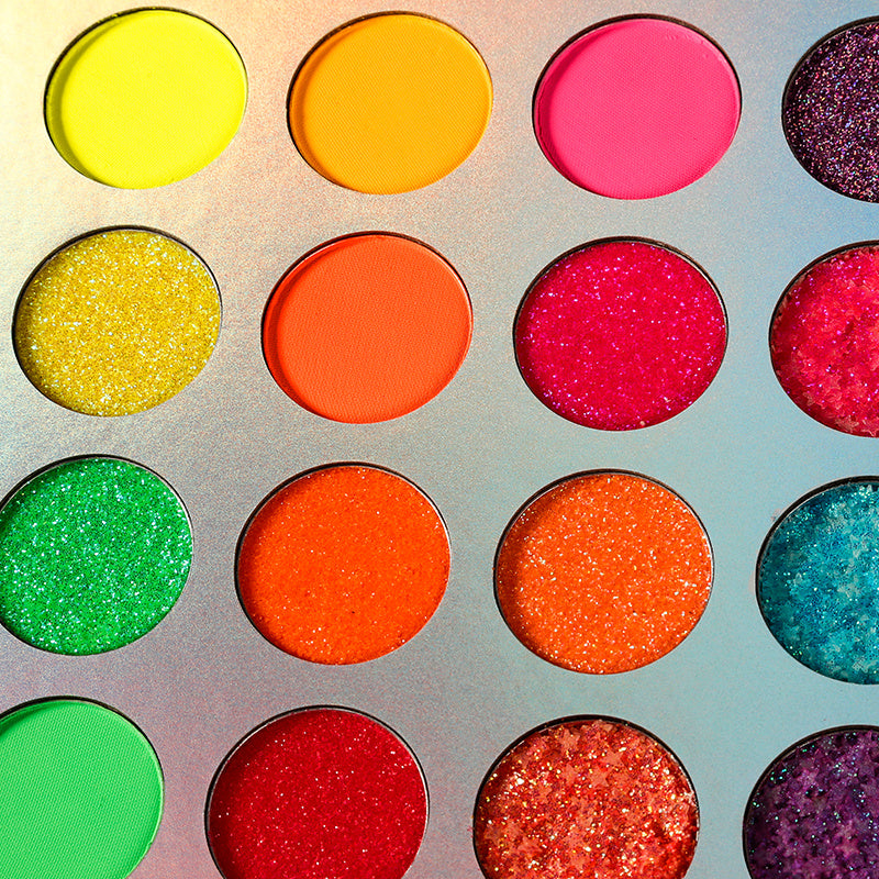 Glow Glitter Eyeshadow Palette for Stage Makeup