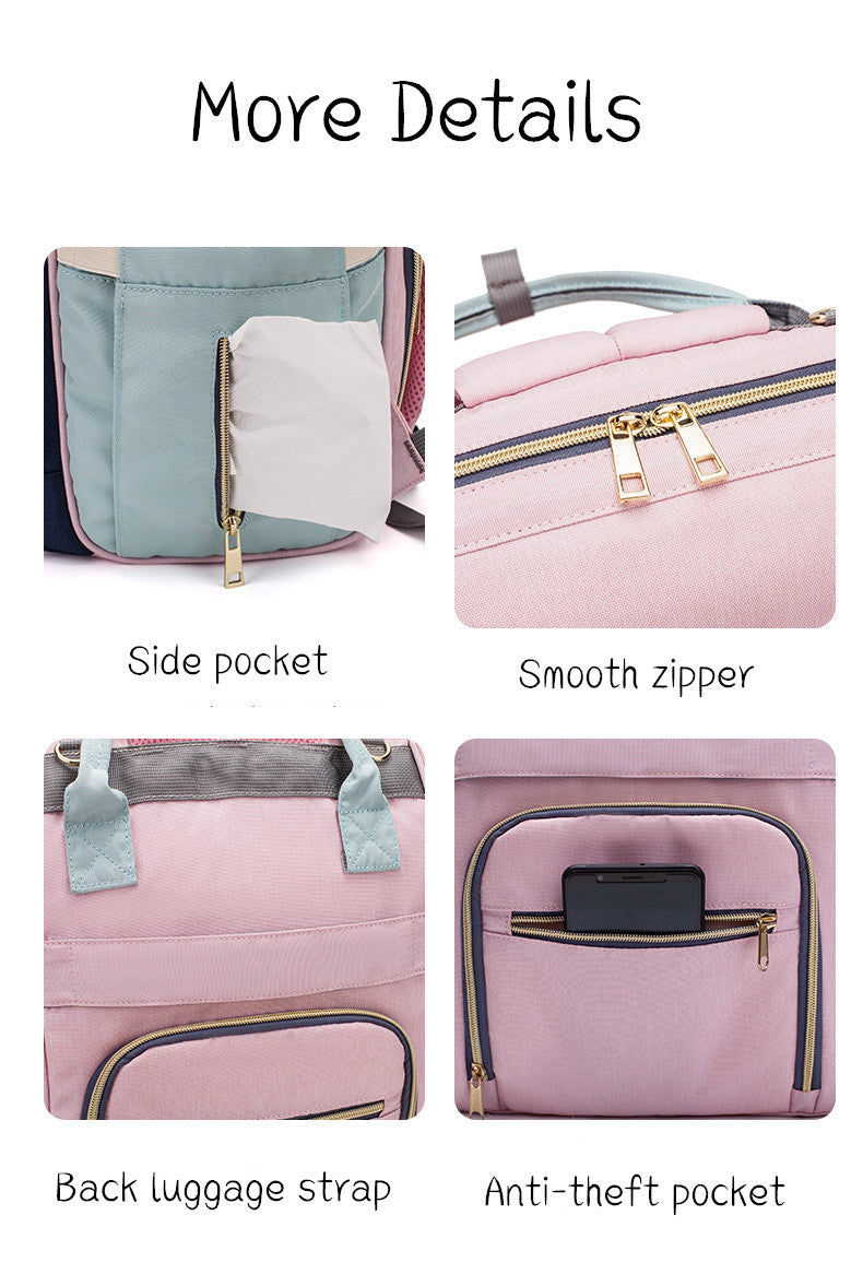 Mummy Maternity Diaper Bag – Large Capacity Baby Care Backpack