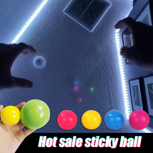 Sticky Wall Ball – Stress Relief Squash Toy for Kids & Adults