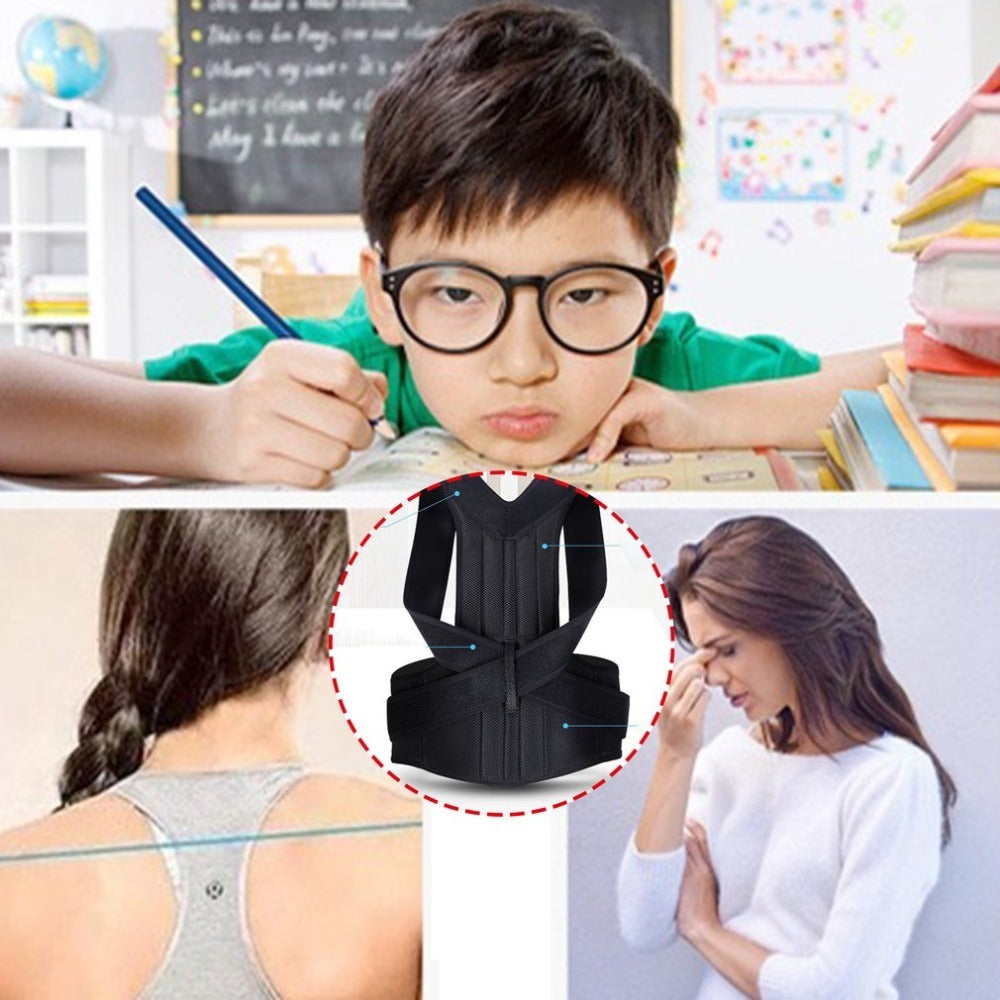 Adjustable Spine Bending Posture Corrector Brace for Back & Shoulder Support – Relieves Hunchback, Slouching & Spinal Misalignment