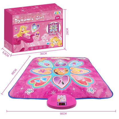 Cross-border Children's Electronic Dancing Mat Wireless Princess Dance Mat Pedal Game Mat Music Blanket Girl Boy Toy