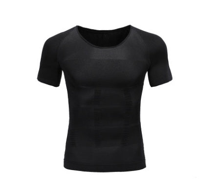 Men’s Chest Compression T-Shirt – Fitness Slimming Belly Buster Shirt