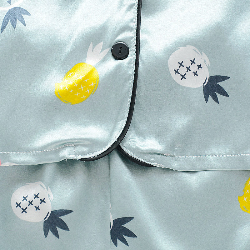 Children’s Ice Silk Summer Pajamas – Lightweight Kids Sleepwear