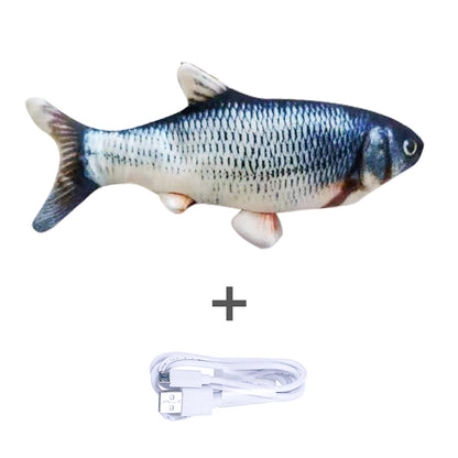 Electric Jumping Fish Cat Toy (Without Catnip) – Realistic Simulation Plush Pet Toy