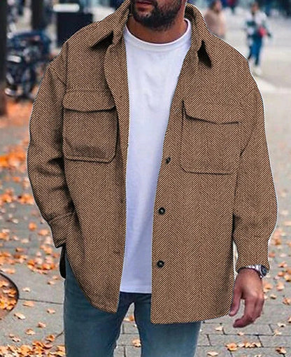 Men’s Polo Collar Work Coat