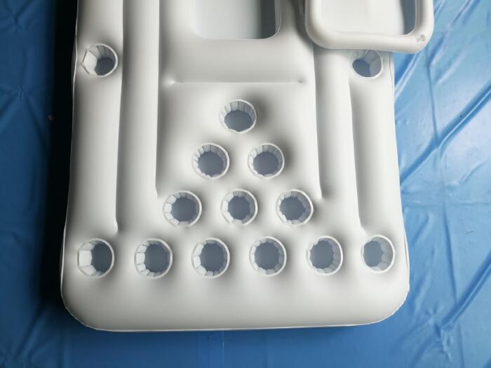 Water Party Inflatable Beer Pong Table – Pool Float with Cup Holders