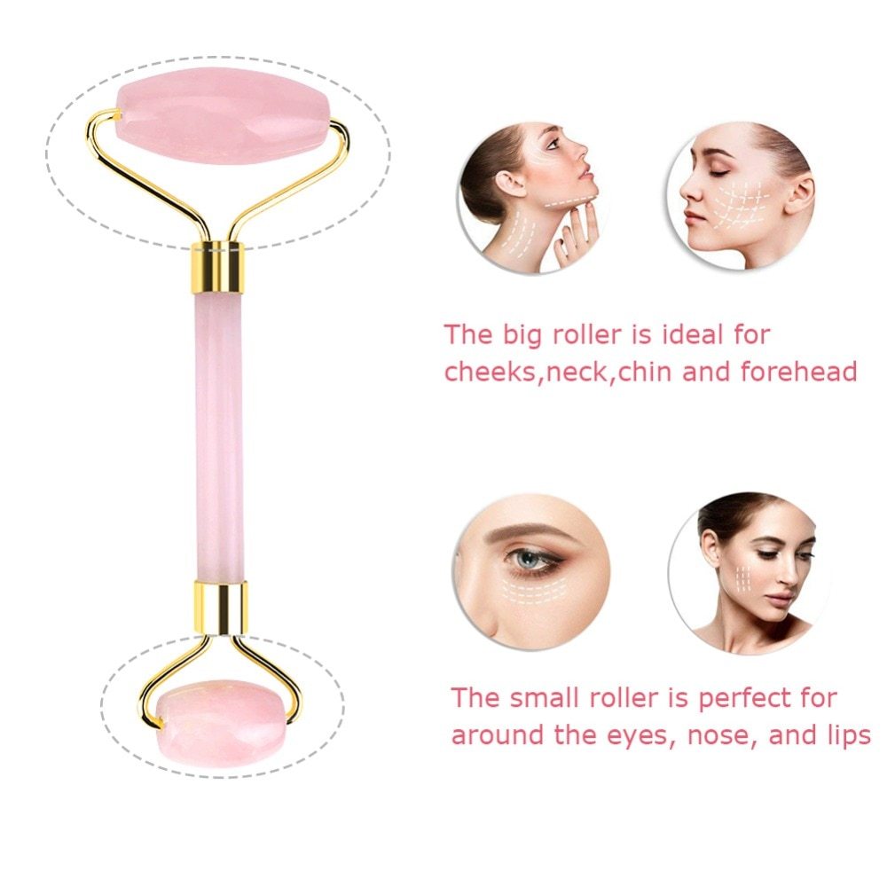 Jade Face Roller – Facial Massager for Tension Relief & Skin Care
