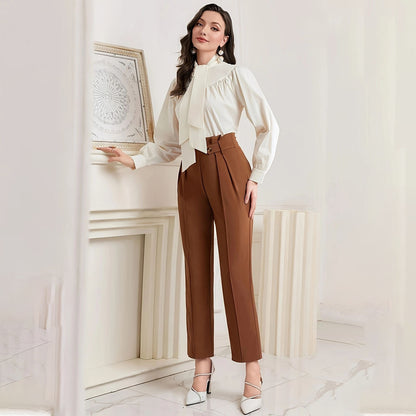 Women’s Straight Ankle Pants – Casual & Work Trousers