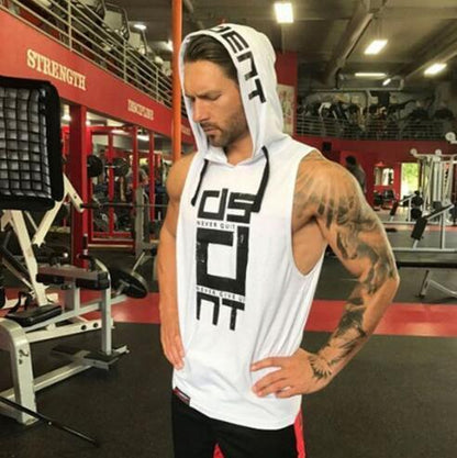 Men’s Summer Sleeveless Hoodie – Lightweight Casual Gym Top