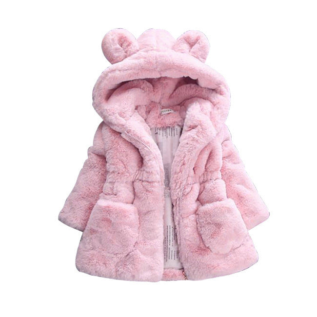 Girls’ Autumn & Winter Fur Coat