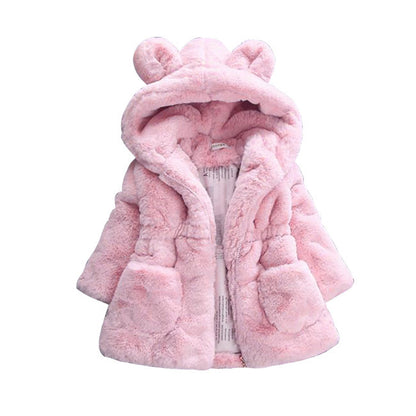 Girls’ Autumn & Winter Fur Coat