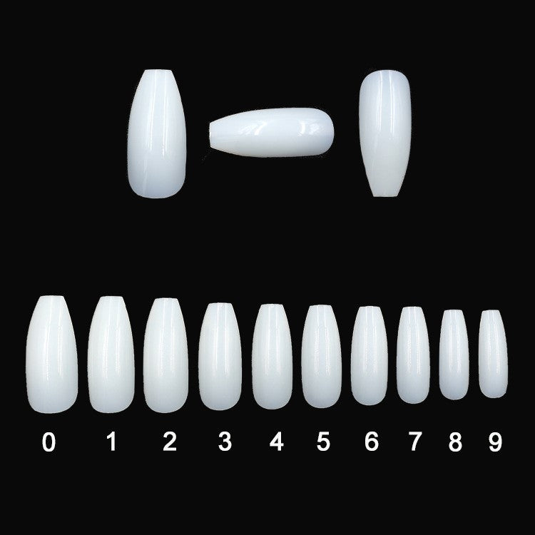 500pcs Transparent Natural Fake Nails – Full Cover Nail Tips for Acrylic & Gel Extensions