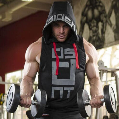 Men’s Summer Sleeveless Hoodie – Lightweight Casual Gym Top