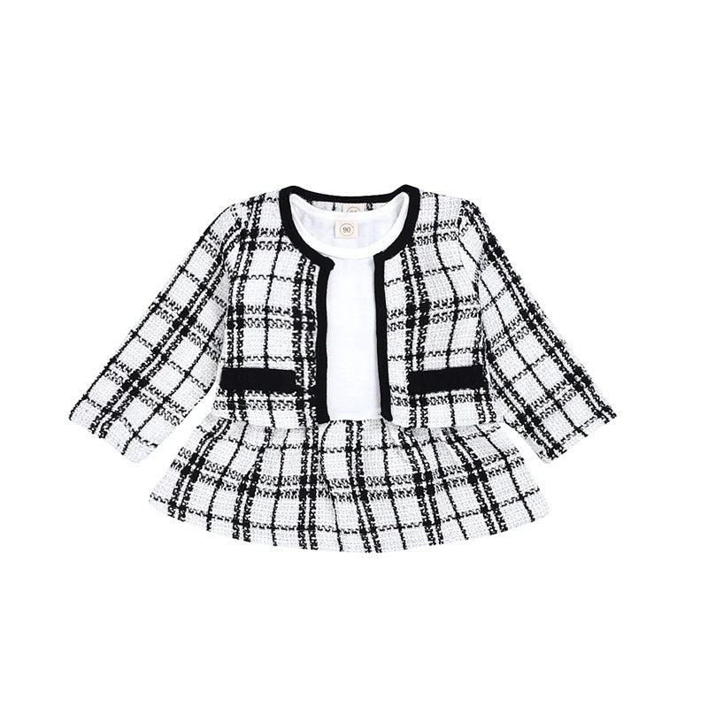 "Baby Girl 2-Piece Long Sleeve Dress Outfit Kids Suit"