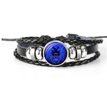 Zodiac Constellation Braided Bracelet – Unisex Jewelry