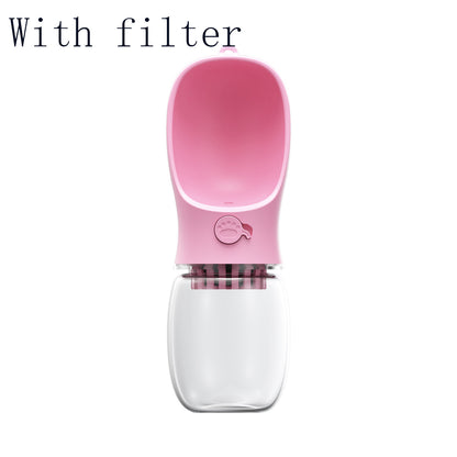 Portable Pet Water Bottle & Cup – Outdoor Travel Drinking Bottle for Dogs & Cats
