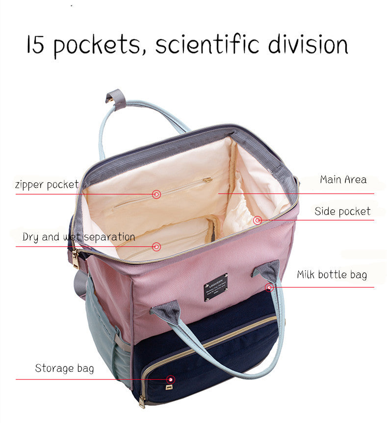 Mummy Maternity Diaper Bag – Large Capacity Baby Care Backpack