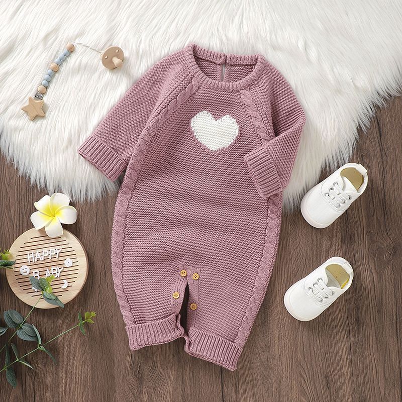 Baby Heart Casual Jumpsuit – Trendy Romper for Babies
