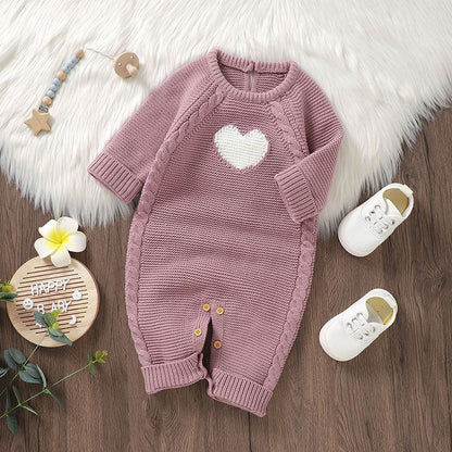 Baby Heart Casual Jumpsuit – Trendy Romper for Babies
