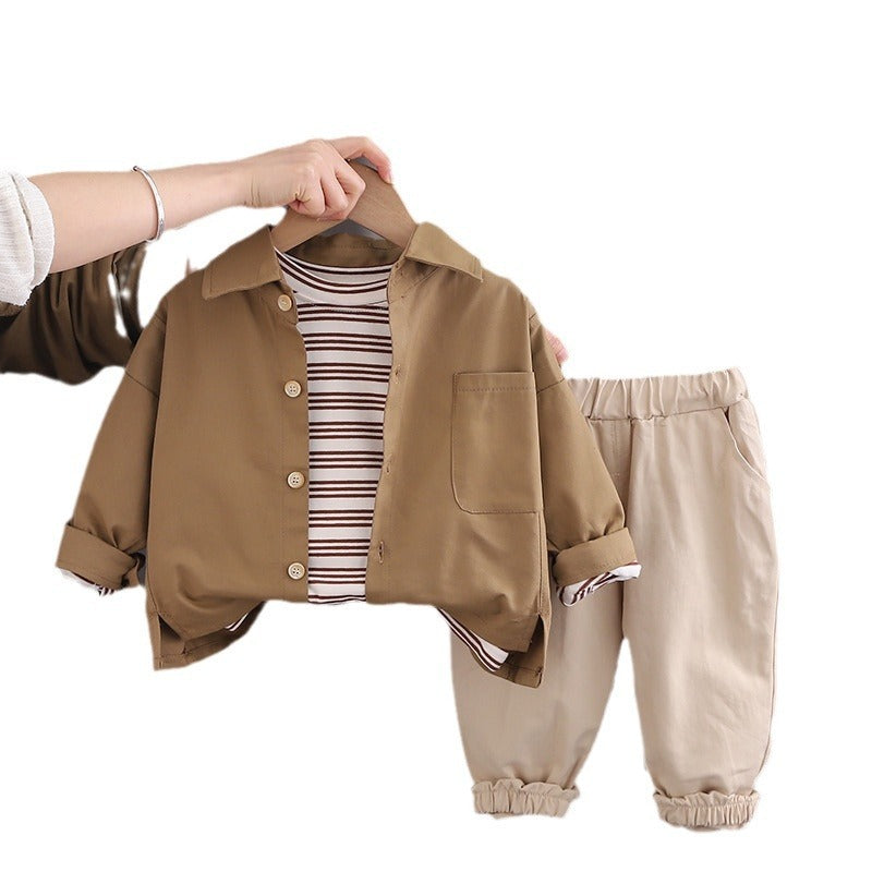 Boys Spring 3-Piece Long Sleeve Suit