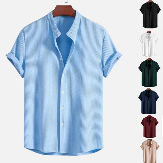 Men’s Summer Loose Shirt – Short Sleeve Casual Top