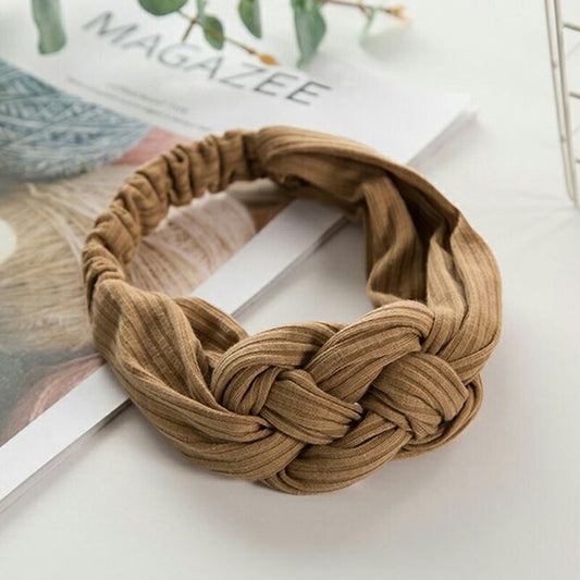 Knitted Chinese Knot Hair Band – Stylish Headband for Women