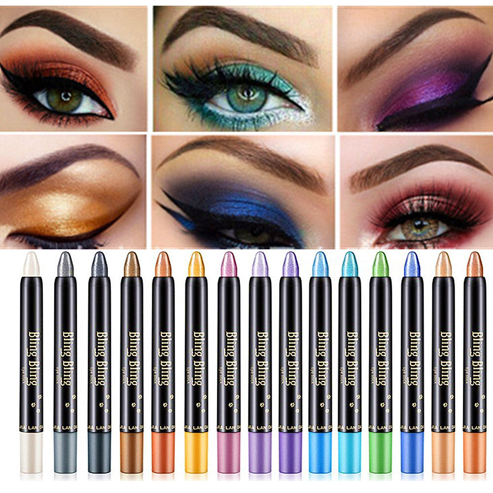 Pearlescent Eyeshadow Pen – Waterproof Shiny Gel Stick (15 Colors)