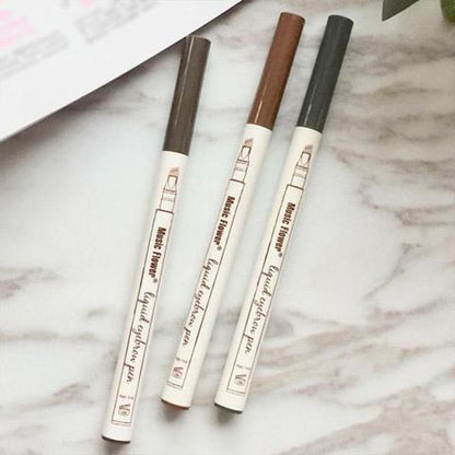 Waterproof 4-Claw Eyebrow Pen – Natural Fork Tip Tattoo Brow Pencil