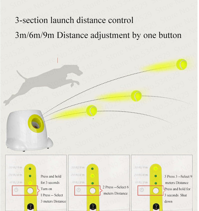 Automatic Dog Ball Launcher – Interactive Pet Toy for Endless Fetch & Play